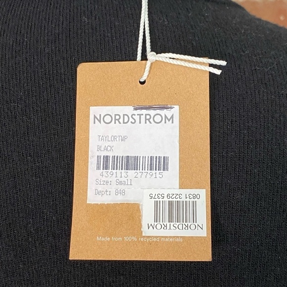 Reformation Black Crop Taylor Sweatshirt New size small - Picture 5 of 9